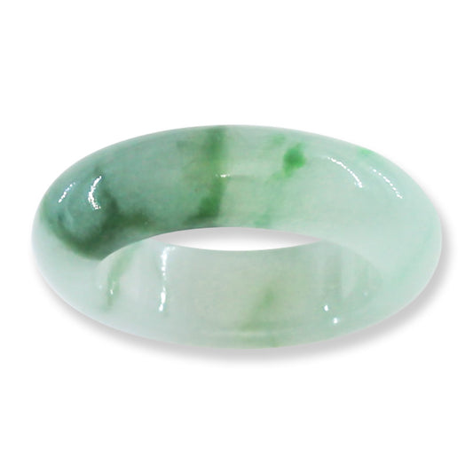 Green Jadeite Jade Band Ring Size 7 | UPC #355705