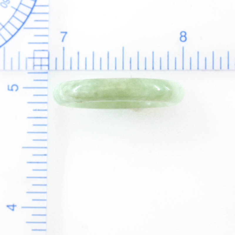 Green Jadeite Jade Band Ring Finger Sizes 10 & 10.25 | UPC #234239