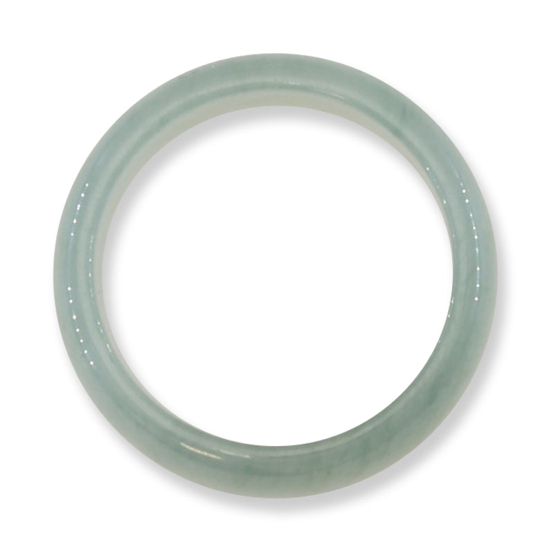 Blue Green Jadeite Jade Band Ring Finger Size 10 | UPC #395121