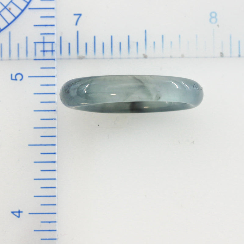 Blue Green Jadeite Jade Circle Adjustable Cord Necklace | UPC #395060