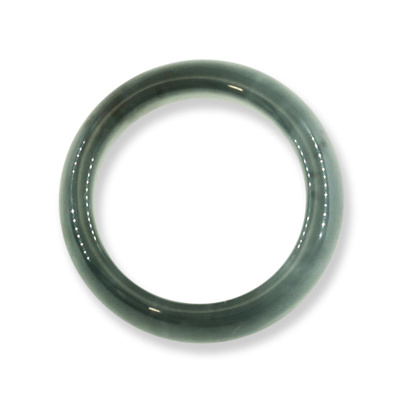 Blue Green Jadeite Jade Band Ring Finger Size 6 | UPC #395268