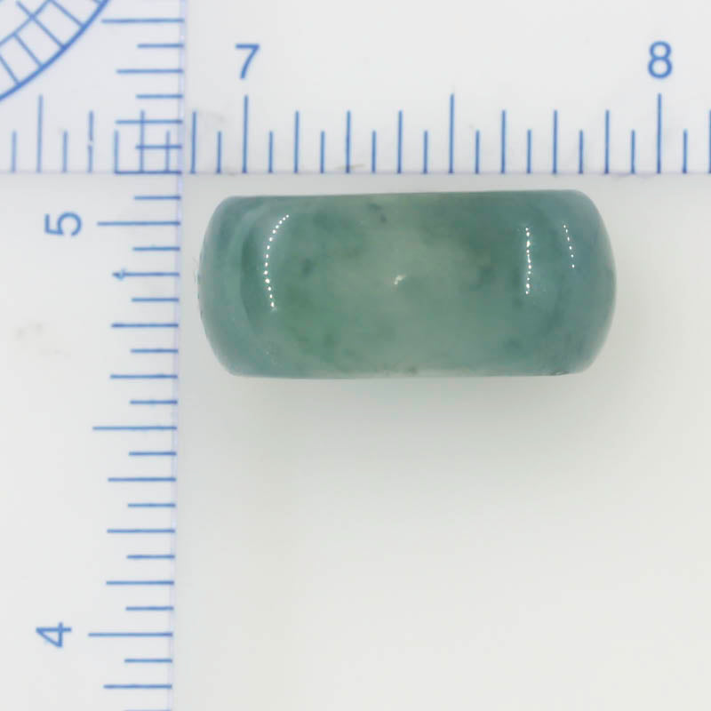 Blue Green Jadeite Jade Band Ring Various Sizes | UPC #394896