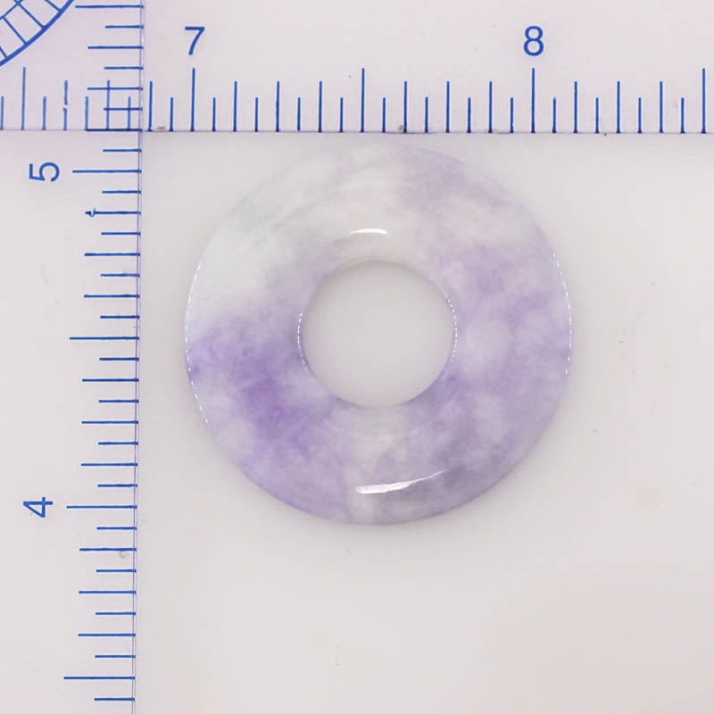 Lavender Jadeite Jade Loose Pi Disc Pendant | Jade Donut | UPC #342903