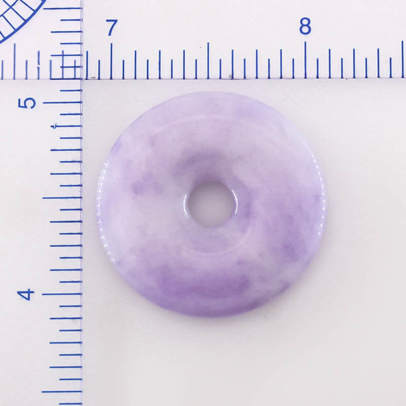 Lavender Jade Loose Disc Pendant | Jade Donut | UPC #401020