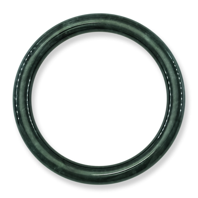 Guatemalan Dark Green Jadeite Jade Cylindrical Bangle 57.4MM | UPC #372702