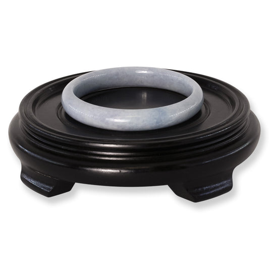 Guatemalan Blue-Lavender Jadeite Jade Half Round Bangle 61.7MM | UPC #398245