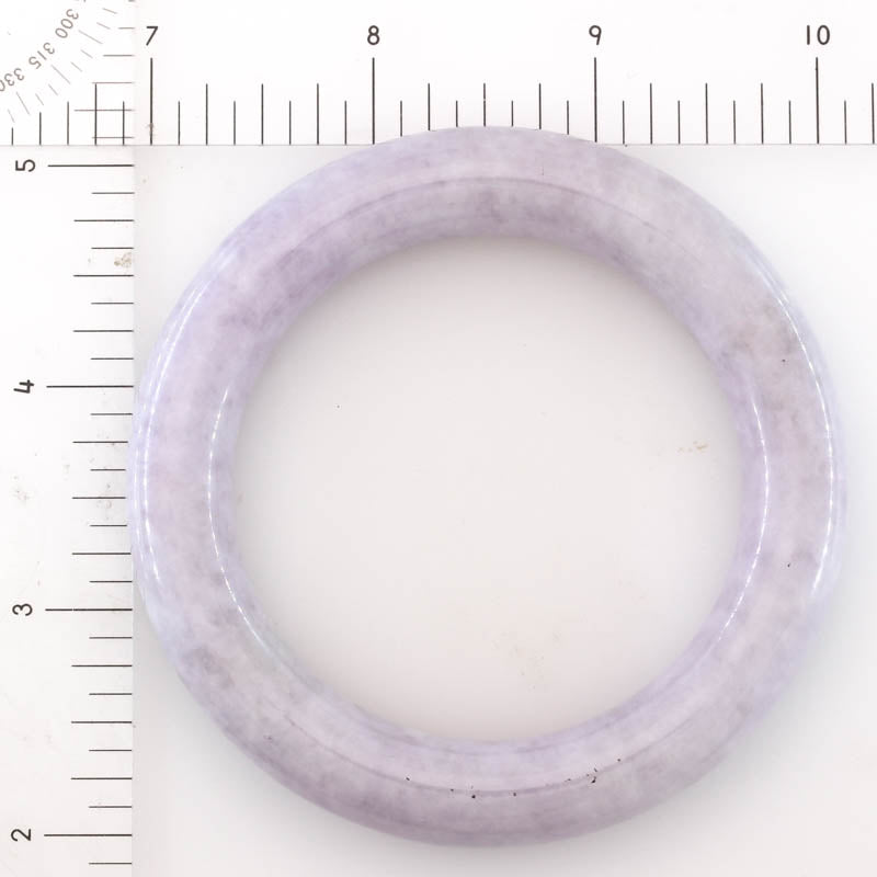Lavender jadeite Jade Cylindrical Bangle 57.1MM | UPC #030244