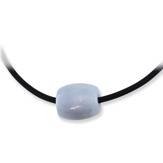 Lavender Jadeite Jade Slide Barrel Necklace | UPC #377387