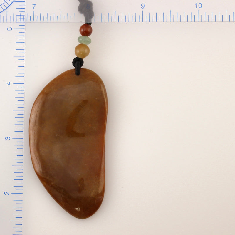 Red Jadeite Jade Carving | Lotus Flower held by Guanyin | UPC #390041