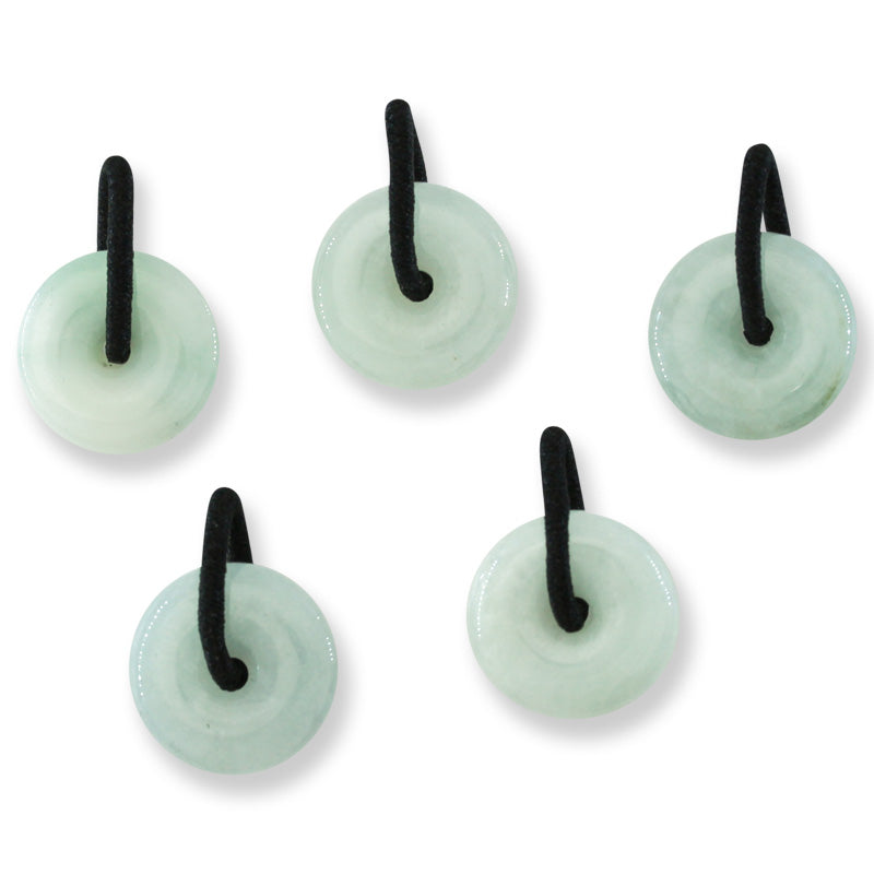 Green Jadeite Jade PI Disc Pendant | UPC #389717