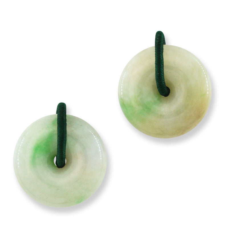 Small-Size Jade Donut (Pi / Disc) | Green Jade Pendant | UPC #394148
