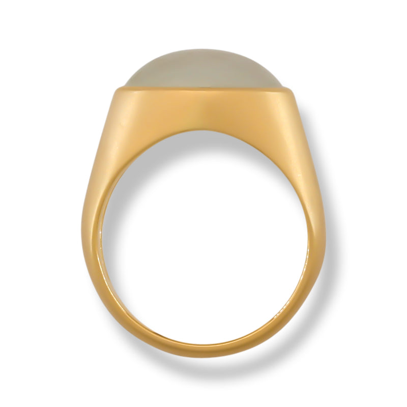 ICE JADEITE JADE 18K YELLOW GOLD RING UPC #393998