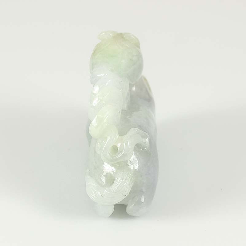 GREEN & LAVENDER JADEITE JADE HORSE STATUARY UPC #357471