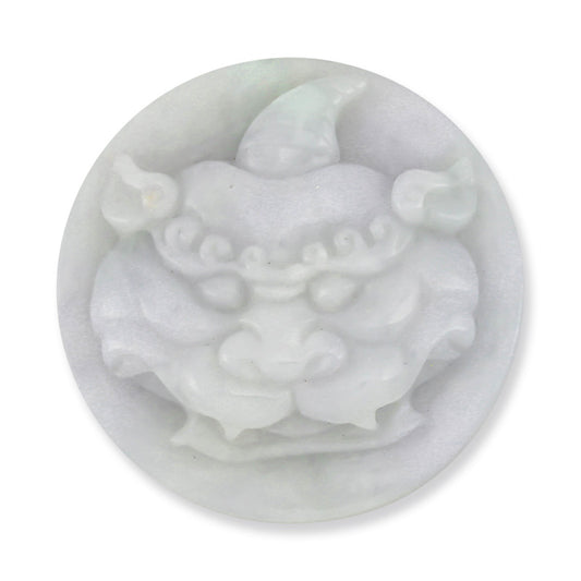 Lavender Jade Dragon | Jadeite Jade Art Carving 48mm | UPC #223639