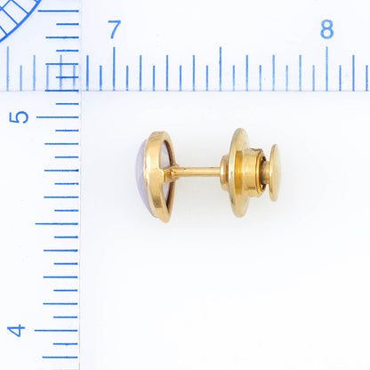 Lavender Jadeite Jade 14K Yellow Gold Tie Tack | UPC #298354