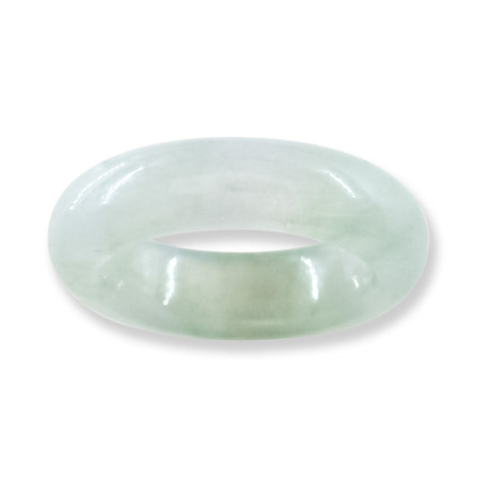 Ice Jadeite Jade Band Ring Finger Size 6.75 | UPC #404588