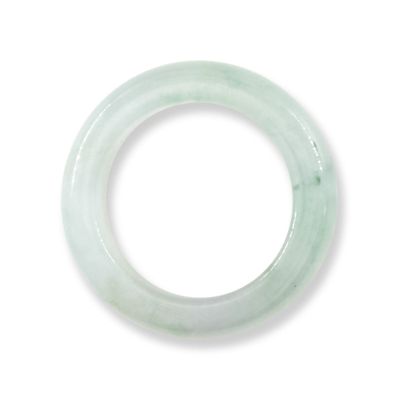 Ice Jadeite Jade Band Ring Finger Size 6.75 | UPC #404588