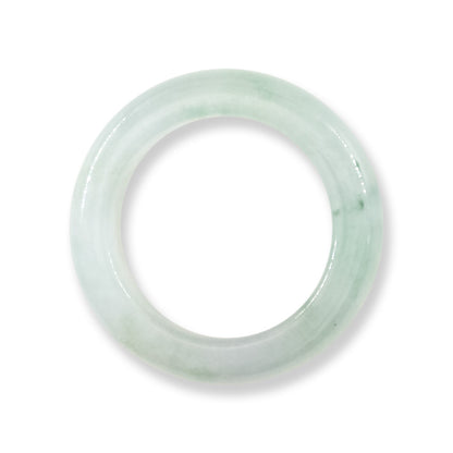 Ice Jadeite Jade Band Ring Finger Size 6.75 | UPC #404588