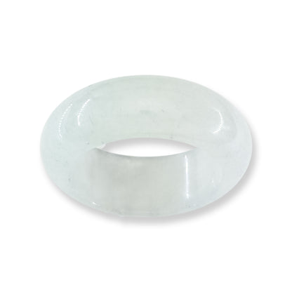 Ice Jadeite Jade Band Ring Finger Size 9 | UPC #405653