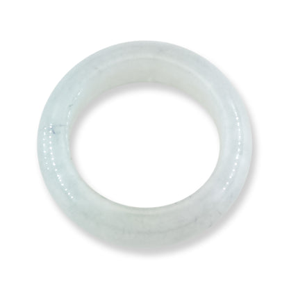 Ice Jadeite Jade Band Ring Finger Size 9 | UPC #405653