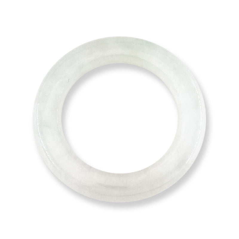 Ice Jadeite Jade Band Ring Finger Size 6.75 | UPC #405158