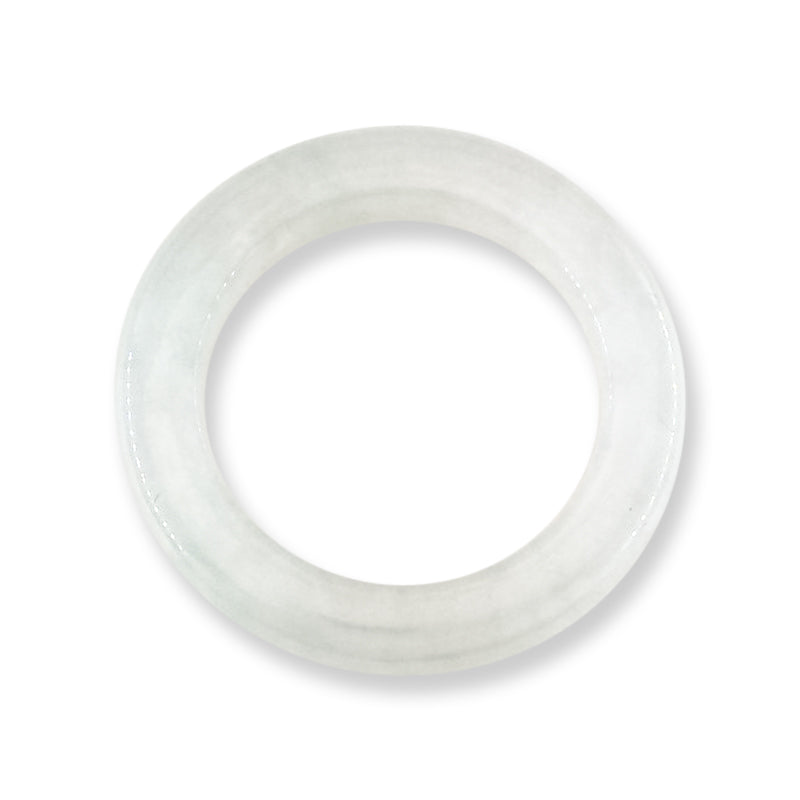 Ice Jadeite Jade Band Ring Finger Size 6.75 | UPC #405158