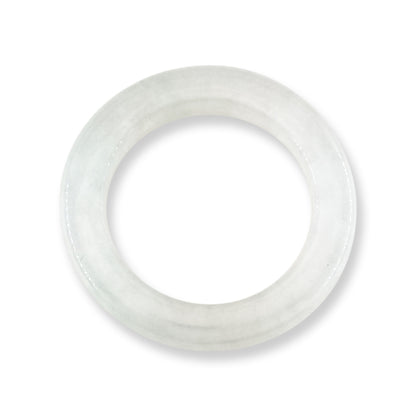 Ice Jadeite Jade Band Ring Finger Size 6.75 | UPC #405158
