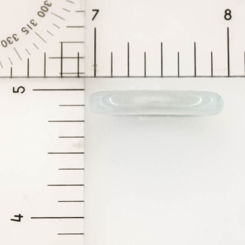 Ice Jadeite Jade Band Ring Finger Size 6.75 | UPC #405158