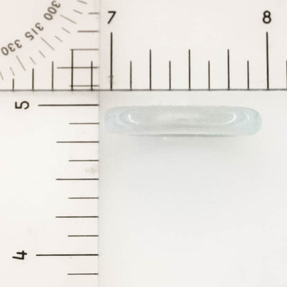 Ice Jadeite Jade Band Ring Finger Size 6.75 | UPC #405158