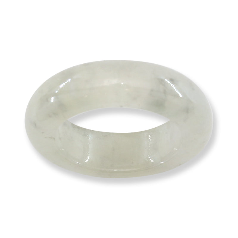 Ice Jadeite Jade Band Ring Finger Size 5.5 | UPC #404540