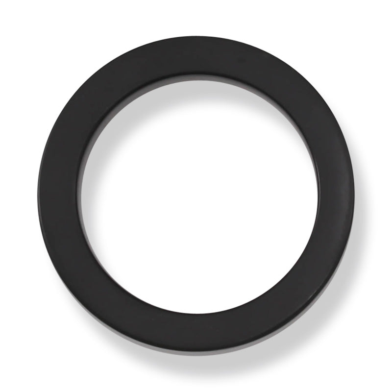 BLACK NEPHRITE FLAT JADE BAND RING FINGER SIZE 6.75 UPC #266551