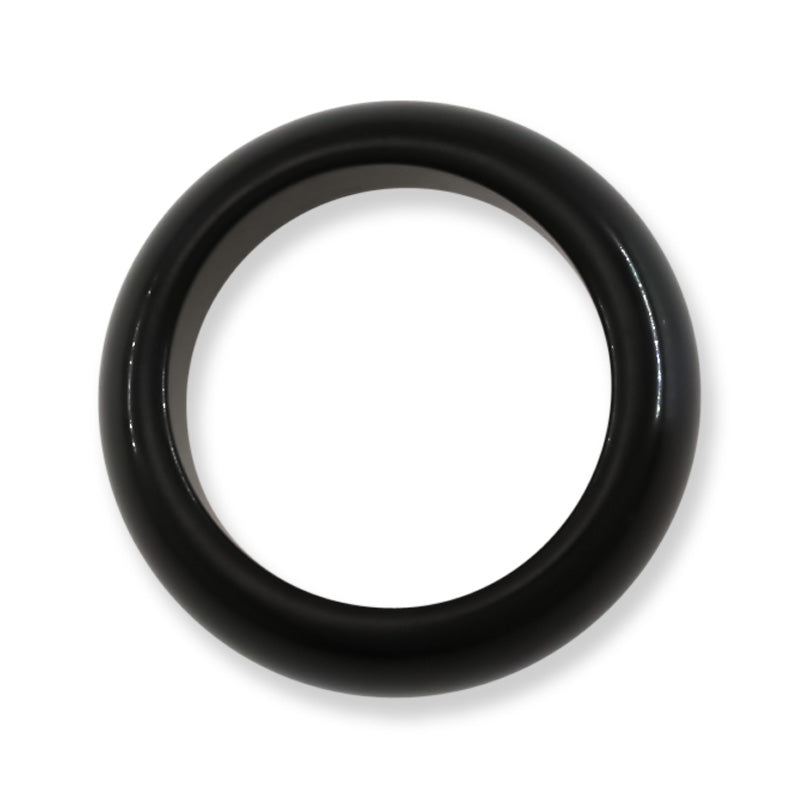 Black Jadeite Jade Band Ring | Various Finger Sizes | UPC #408944
