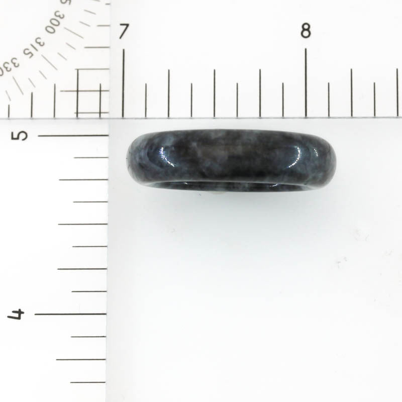Grey Jadeite Jade Band Ring Finger Size 10 & 10.5| UPC # UPC #356238