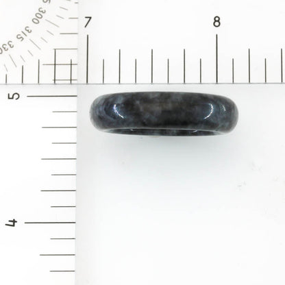 Grey Jadeite Jade Band Ring Finger Size 10 & 10.5| UPC # UPC #356238