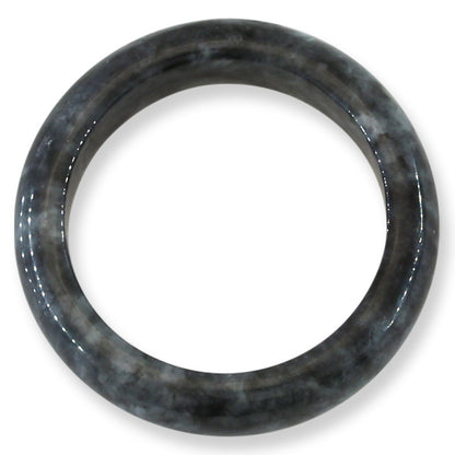 Grey Jadeite Jade Band Ring Finger Size 11.5 | UPC #409248