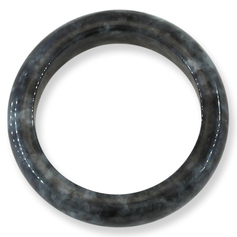 Grey Jadeite Jade Band Ring Finger Size 12 | UPC # UPC #405974