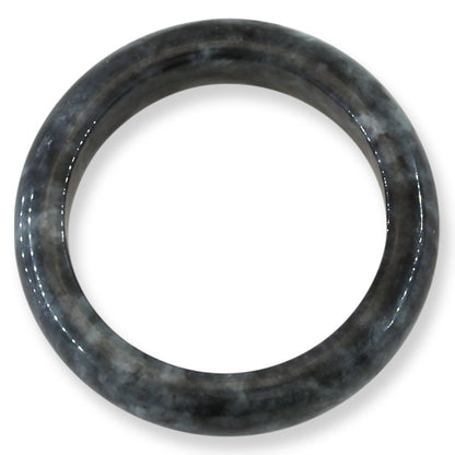Grey Jadeite Jade Band Ring Finger Size 12 | UPC # UPC #405974