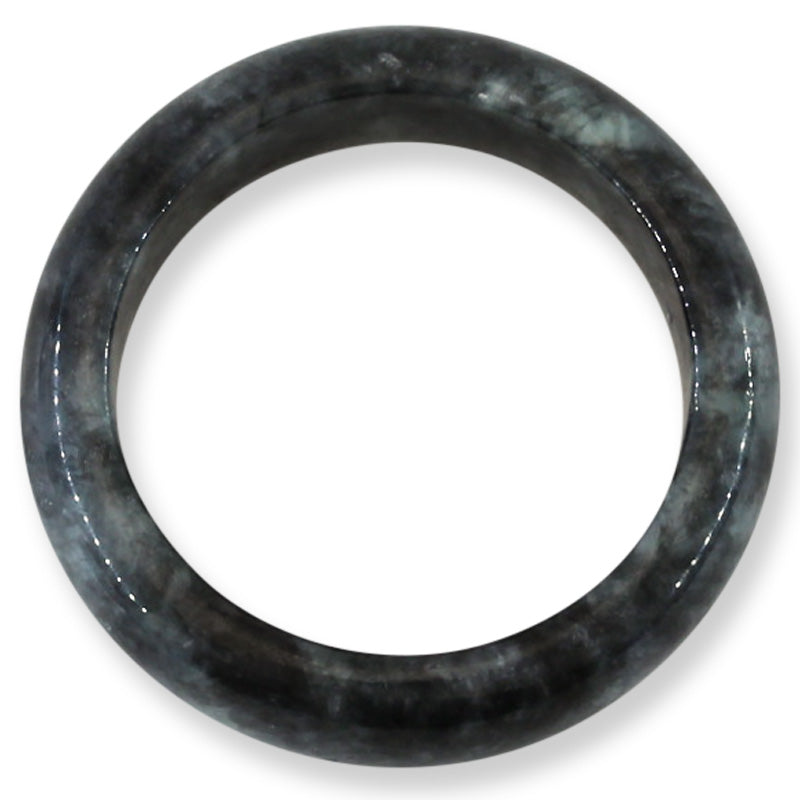 Grey Jadeite Jade Band Ring Finger Size 12 | UPC # UPC #405974