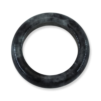 Grey Jadeite Jade Band Ring Finger Size 8 & 8.5| UPC # UPC #360884
