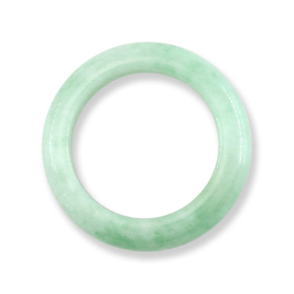 Green Jadeite Jade Band Ring | Various Finger Sizes | UPC #371057