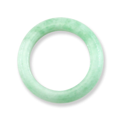 Green Jadeite Jade Band Ring | Various Finger Sizes | UPC #371057