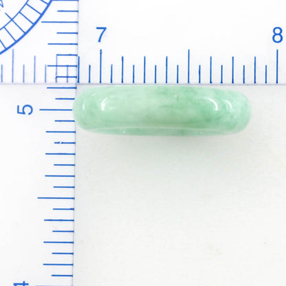 Green Jadeite Jade Band Ring | Various Finger Sizes | UPC #371057