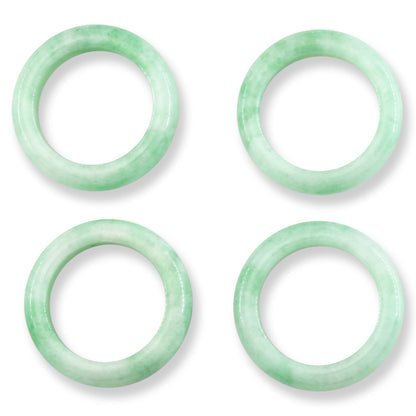 Green Jadeite Jade Band Ring | Various Finger Sizes | UPC #371057