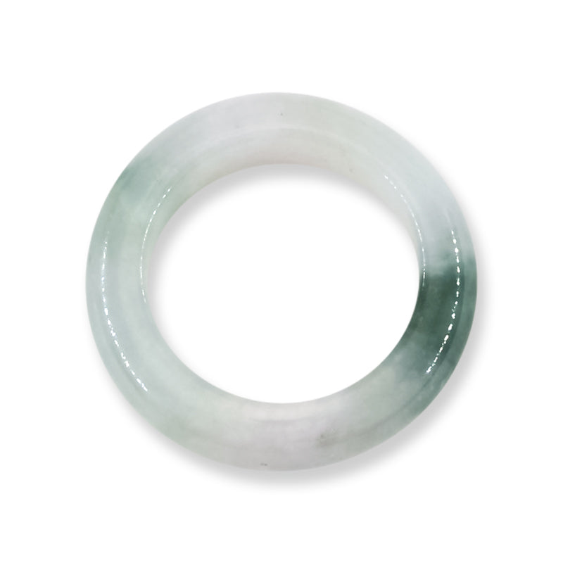 Green Jadeite Jade Band Ring Finger Size 5.5 | UPC #218796