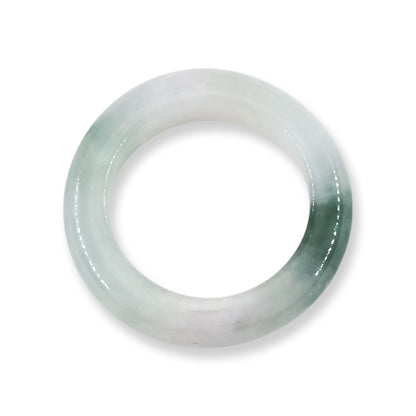 Green Jadeite Jade Band Ring Finger Size 5.5 | UPC #218796