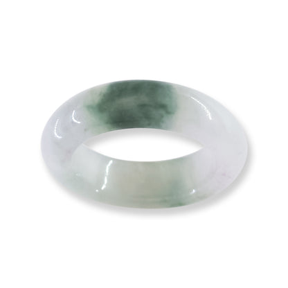 Green Jadeite Jade Band Ring Finger Size 5.5 | UPC #218796