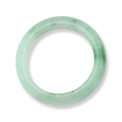 Green Jadeite Jade Band Ring Size 8 | UPC #361256