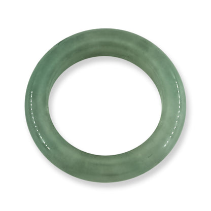 Green Jadeite Jade Band Ring Finger Size 8 | UPC #405738