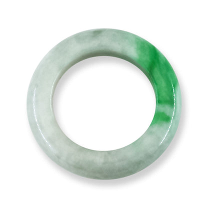 Green Jadeite Jade Band Ring Finger Size 8 | UPC #377196