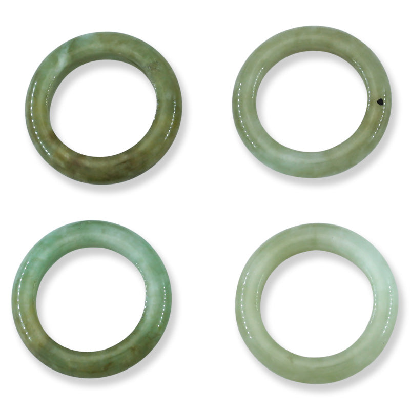 Green Jadeite Jade Band Ring Various Finger Sizes UPC #234239